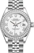 Rolex Datejust 279384rbr-0019 28 mm Steel and White Gold