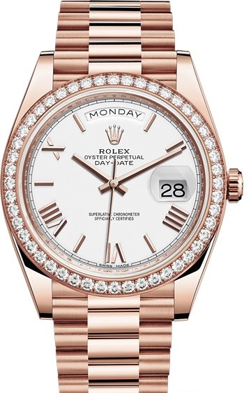 228345rbr-0012 Rolex 40 mm Everose Gold  Day-Date