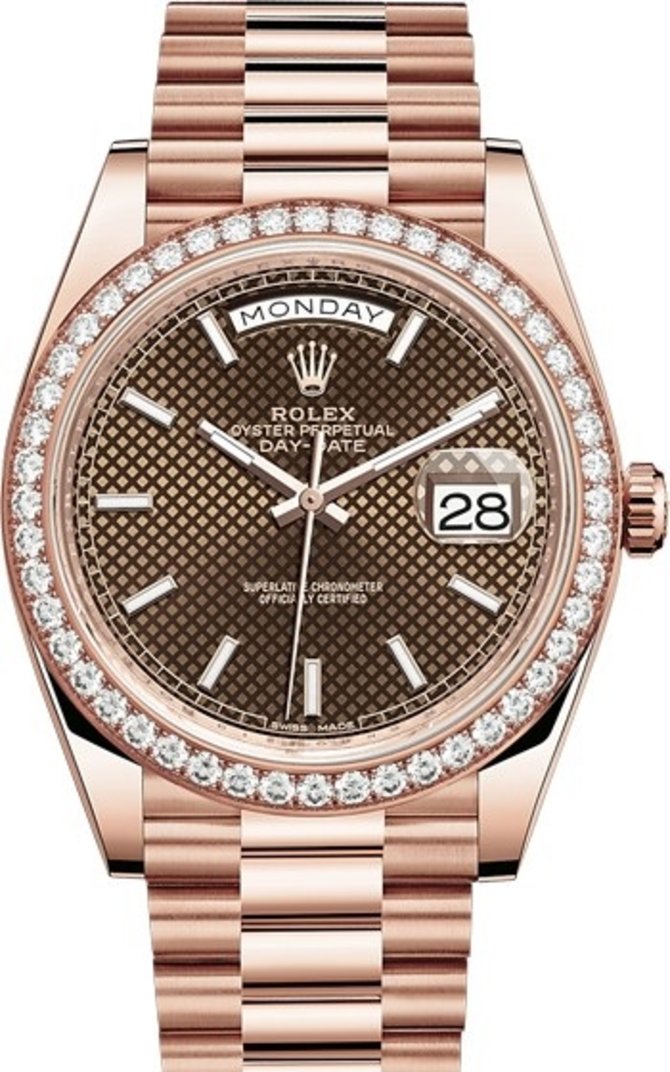 Rolex 228345rbr-0005 Day-Date 40 mm Everose Gold 