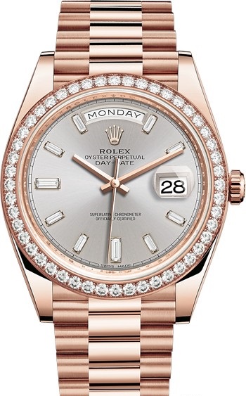 228345rbr-0007 Rolex 40 mm Everose Gold  Day-Date
