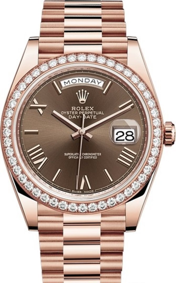 Rolex 228345rbr-0009 Day-Date 40 mm Everose Gold
