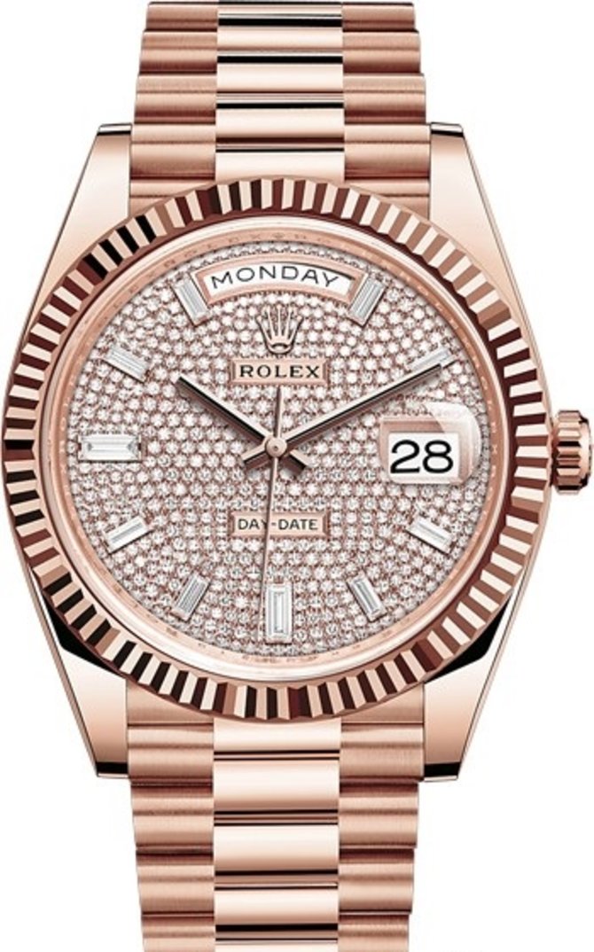 Rolex 228235-0036 Day-Date 40 mm Everose Gold 