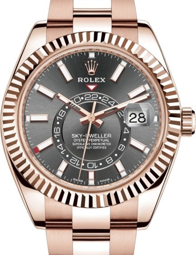 Rolex 326935-0007 Sky-Dweller 42mm Everose Gold