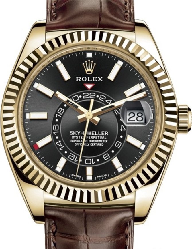 Rolex 326138-0008 Sky-Dweller 42 mm Yellow Gold 
