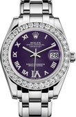 Rolex Datejust Ladies 81299-0040 Pearlmaster White Gold 34 mm 