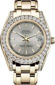 Rolex Часы Rolex Datejust Ladies 81158-0044 Pearlmaster Yellow Gold 34 mm