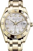 Rolex Часы Rolex Datejust Ladies 81318-0003 Yellow Gold 34 mm 