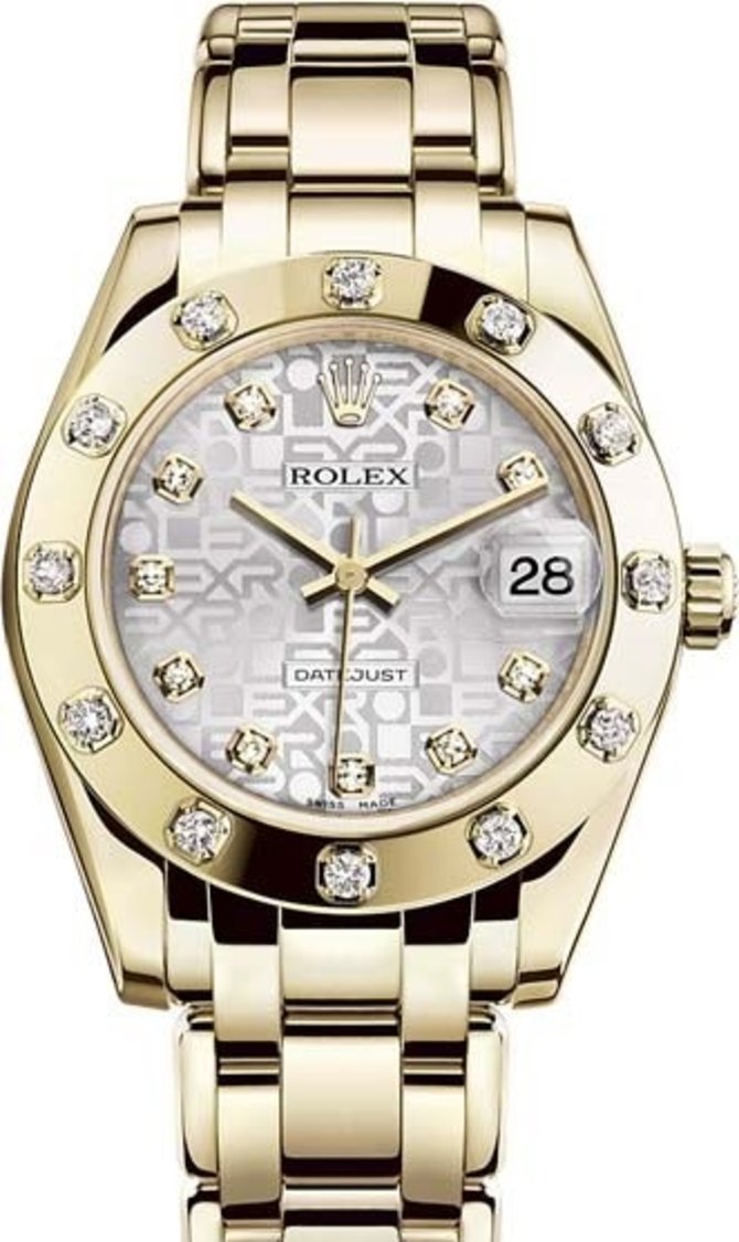 Rolex 81318-0003 Datejust Ladies Yellow Gold 34 mm 