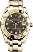 Rolex Часы Rolex Datejust Ladies 81318-0023 Yellow Gold 34 mm