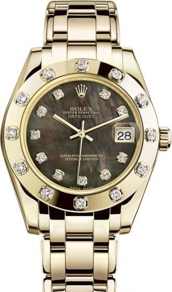 Rolex 81318-0023 Datejust Ladies Yellow Gold 34 mm