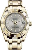 Rolex Часы Rolex Datejust Ladies 81318-0019 Pearlmaster Yellow Gold 34 mm