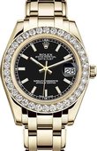 Rolex Часы Rolex Datejust Ladies 81298-0056 Pearlmaster Yellow Gold 34 mm 