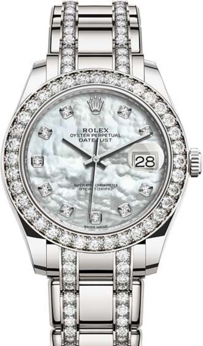 Rolex 86289-0002 Datejust Ladies Pearlmaster White Gold 39 mm 