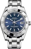 Rolex Datejust Ladies 81319-0029 Pearlmaster White Gold 34 mm 