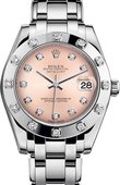 Rolex Datejust Ladies 81319-0023 Pearlmaster White Gold 34 mm