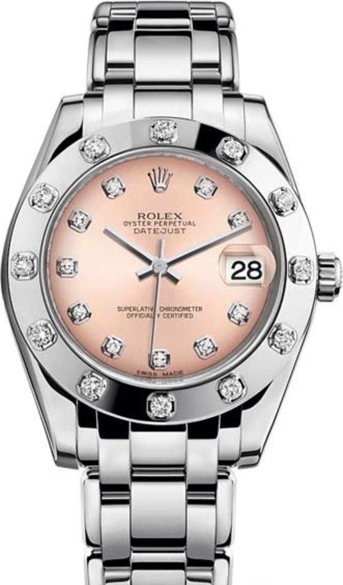 Rolex 81319-0023 Datejust Ladies Pearlmaster White Gold 34 mm