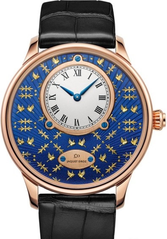 Jaquet Droz J005033258 Legend Geneva Petite Heure Minute Paillonnee Enamel 
