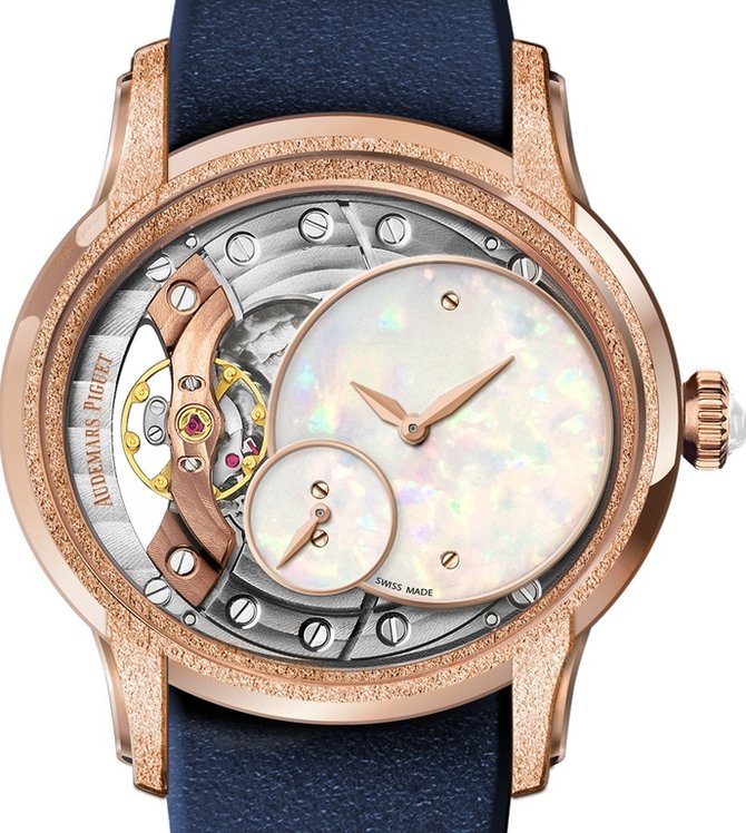 Audemars Piguet 77244OR.GG.A034CA.01 Millenary Frosted Gold Opal Dial