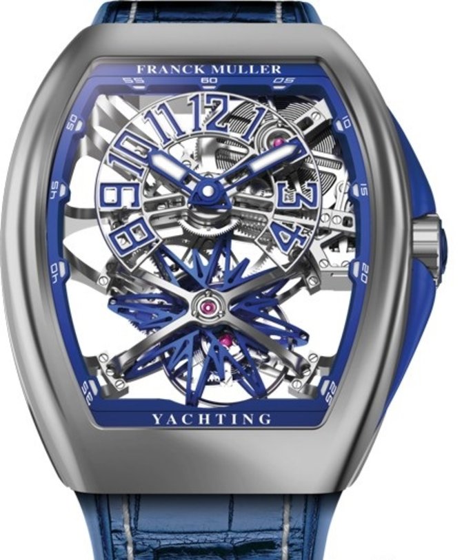 Franck Muller V45 T GR YACHT SQT ST Vanguard Gravity Yachting Skeleton