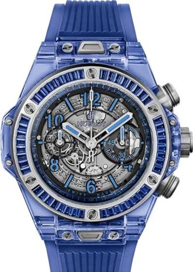 Hublot 411.JL.4809.RT.1901 Big Bang Unico Blue Sapphire Baguettes