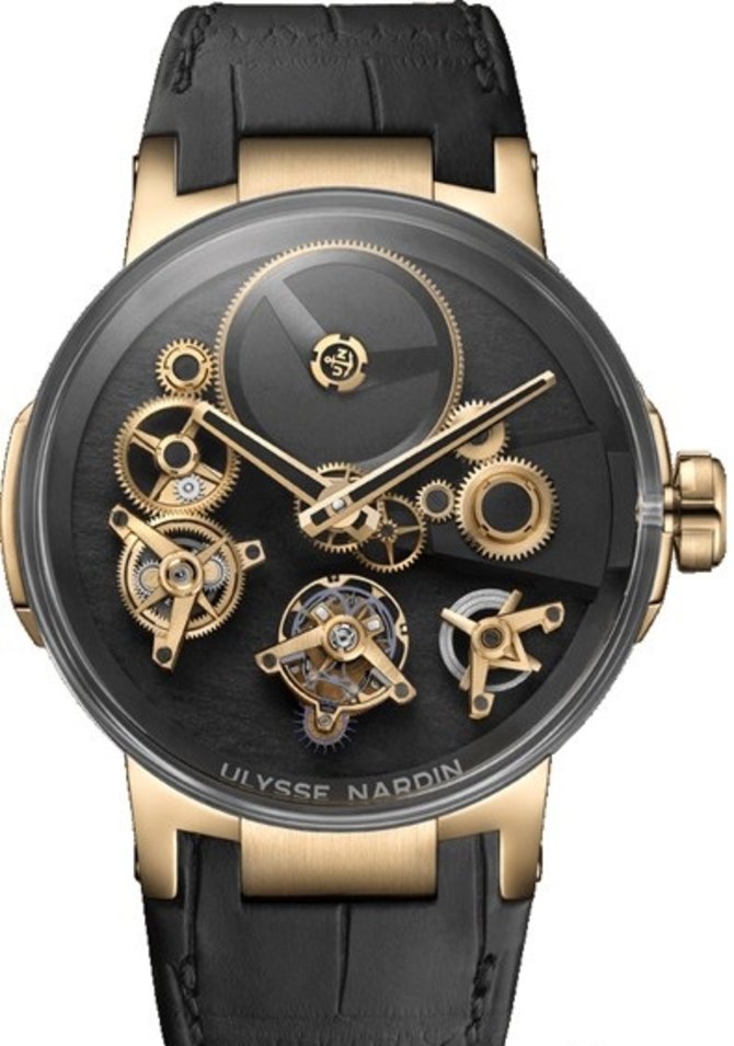 Ulysse Nardin 1766-176 Executive Dual Time Tourbillon Free Wheel