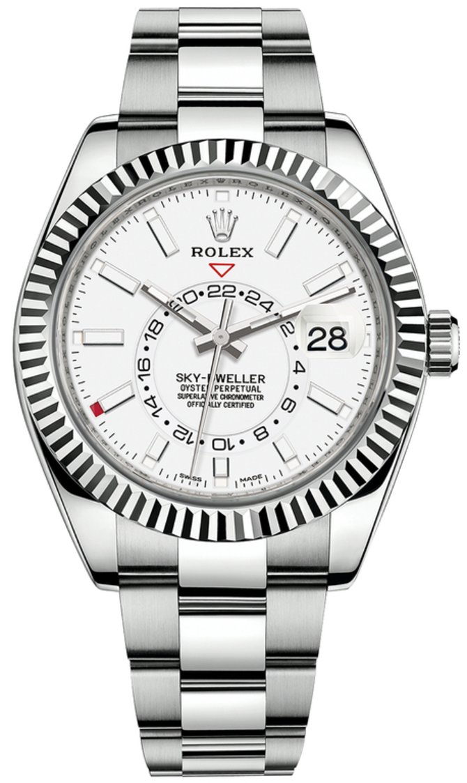 Rolex 326934 White Sky-Dweller Rolesor
