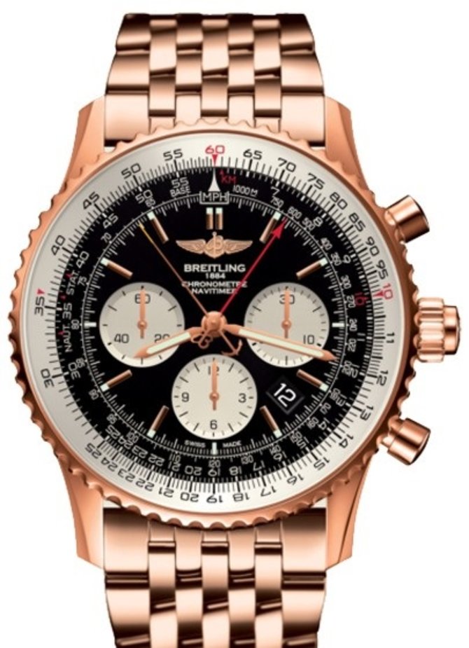 Breitling RB031121/BG11/443R Navitimer 1 B03 Chronograph Rattrapante 45 