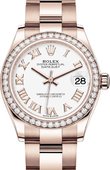 Rolex Datejust 278285rbr-0007 31mm Everose Gold 