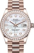Rolex Datejust 278285rbr-0005 31mm Everose Gold 