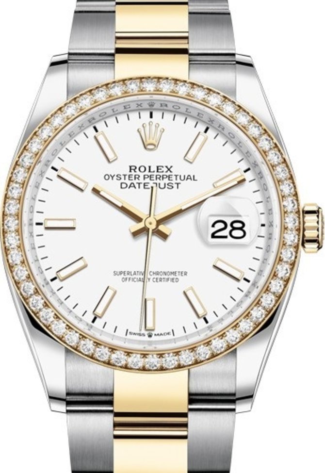 Rolex 126283rbr-0006 Datejust 36mm Steel and Yellow Gold