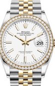 Rolex Datejust 126283rbr-0005 36mm Steel and Yellow Gold