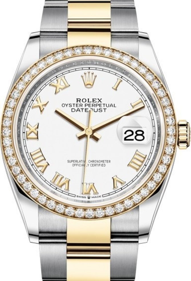 Rolex 126283rbr-0016 Datejust 36mm Steel and Yellow Gold