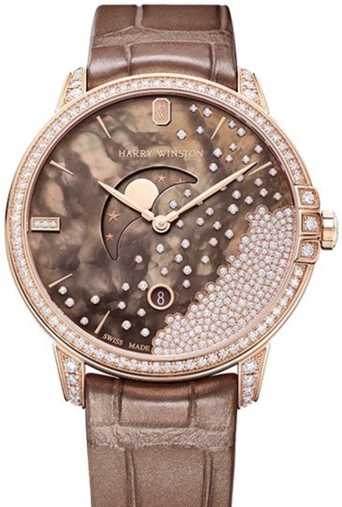 Harry Winston MIDQMP39RR004 Midnight Diamond Drops 39 mm 