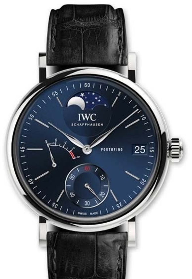 IWC Portofino Hand-Wound 8 Days Moon Phase Portofino Steel