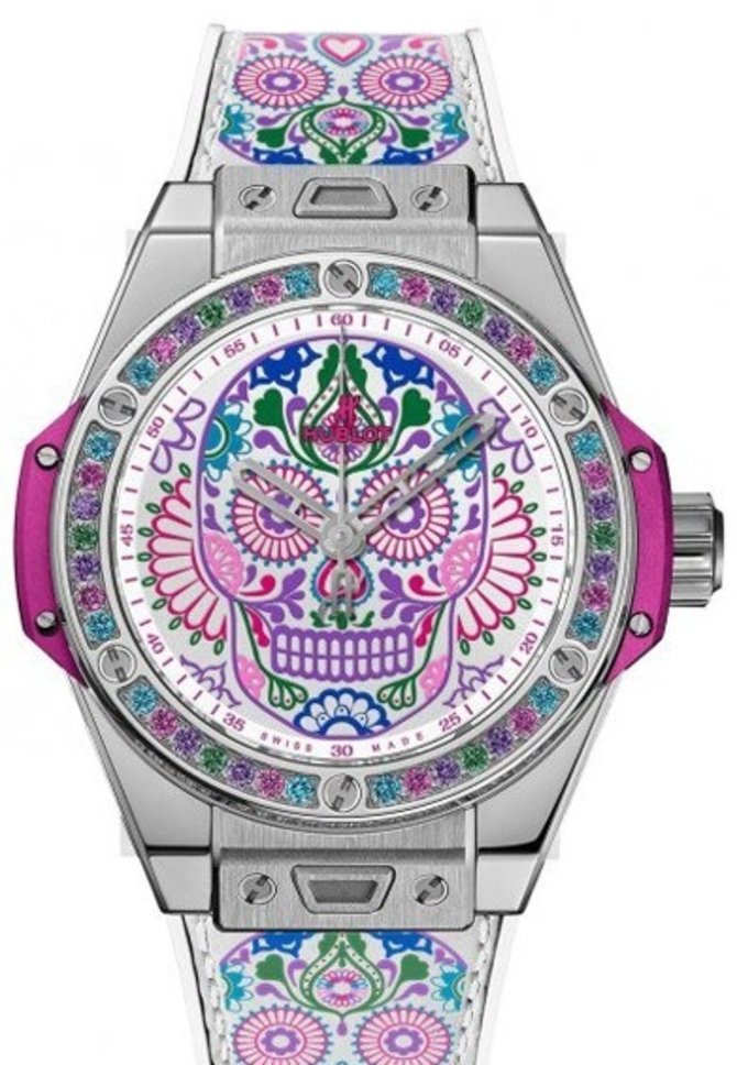 Hublot 465.SX.2090.VR.1299.MEX18 Big Bang One Click 39 mm Calavera Catrina 
