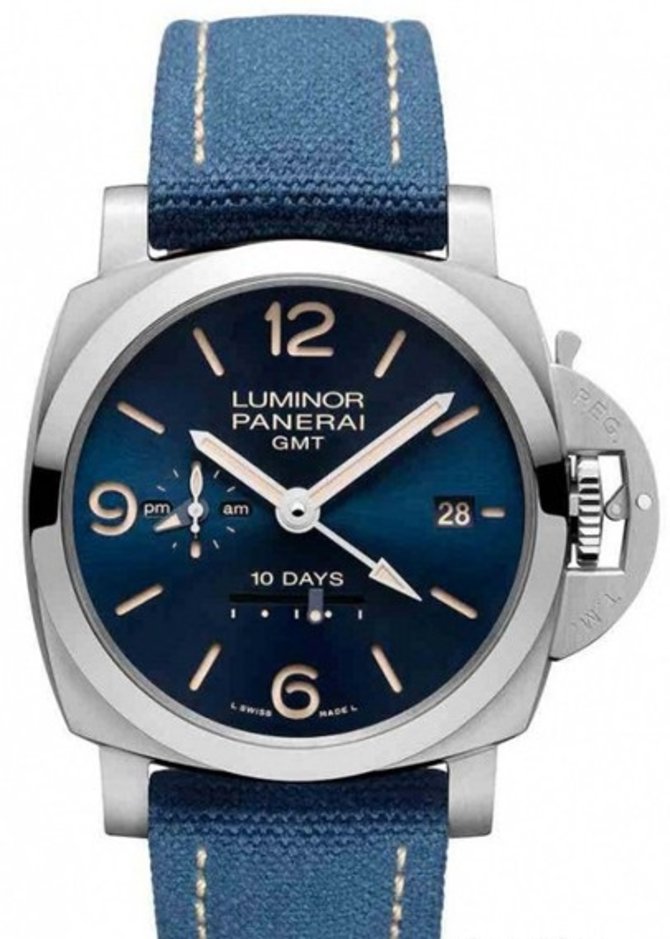 Officine Panerai PAM 00986 Luminor 1950 10 Days GMT Automatic Acciaio Miami