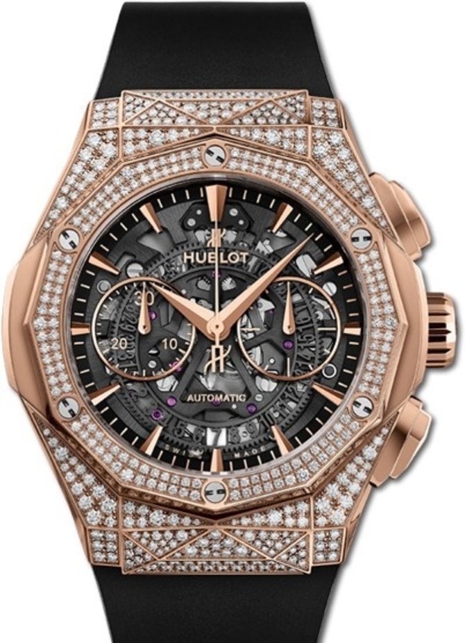 Hublot 525.OX.0180.RX.1704.ORL19 Classic Fusion Aerofusion Chronograph Orlinski King Gold Pave 45 mm 