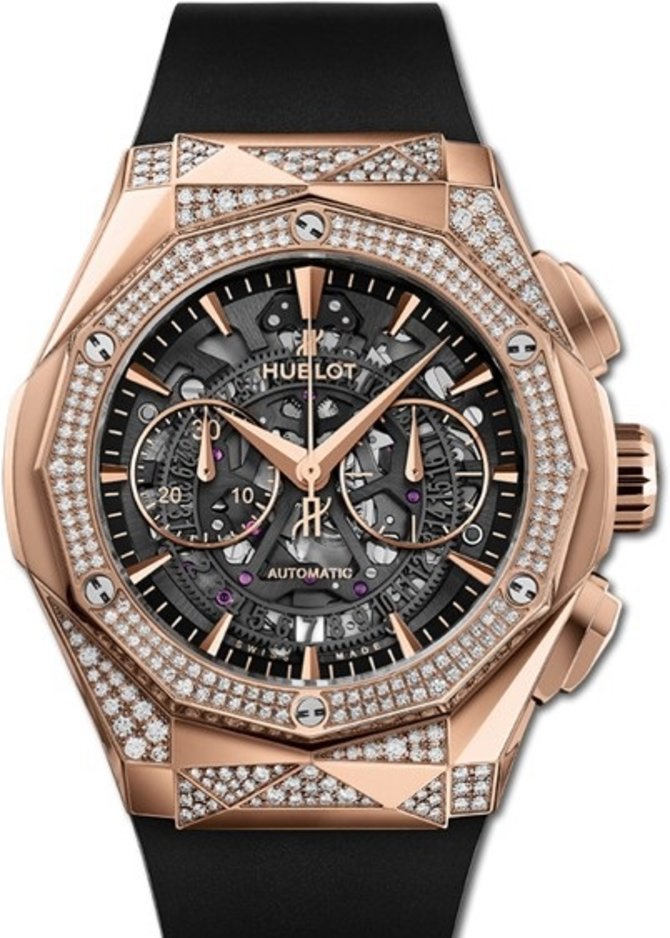 Hublot 525.OX.0180.RX.1804.ORL19 Classic Fusion Aerofusion Chronograph Orlinski King Gold Pave 45 mm 