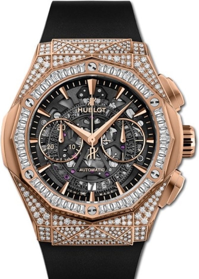 Hublot 525.OX.0180.RX.0904.ORL19 Classic Fusion Aerofusion Chronograph Orlinski King Gold Pave 45 mm 