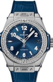 Hublot Часы Hublot Big Bang One Click 39 mm 465.SX.7170.LR.1204 One Click Steel Blue Diamonds 39 mm