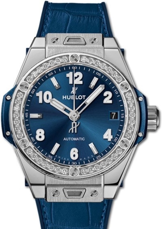 Hublot 465.SX.7170.LR.1204 Big Bang One Click 39 mm One Click Steel Blue Diamonds 39 mm