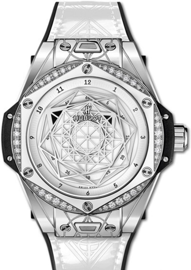 Hublot 465.SS.2027.VR.1204.MXM19 Big Bang Sang Bleu Steel White Diamonds 39 mm 