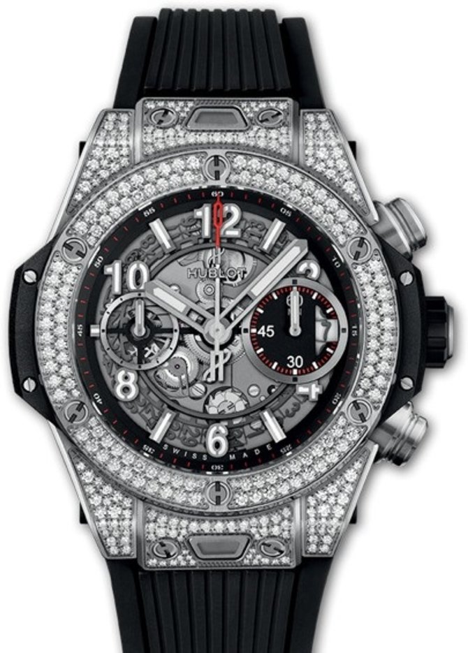 Hublot 441.NX.1170.RX.1704 Big Bang Unico Titanium White Pave 42 mm 