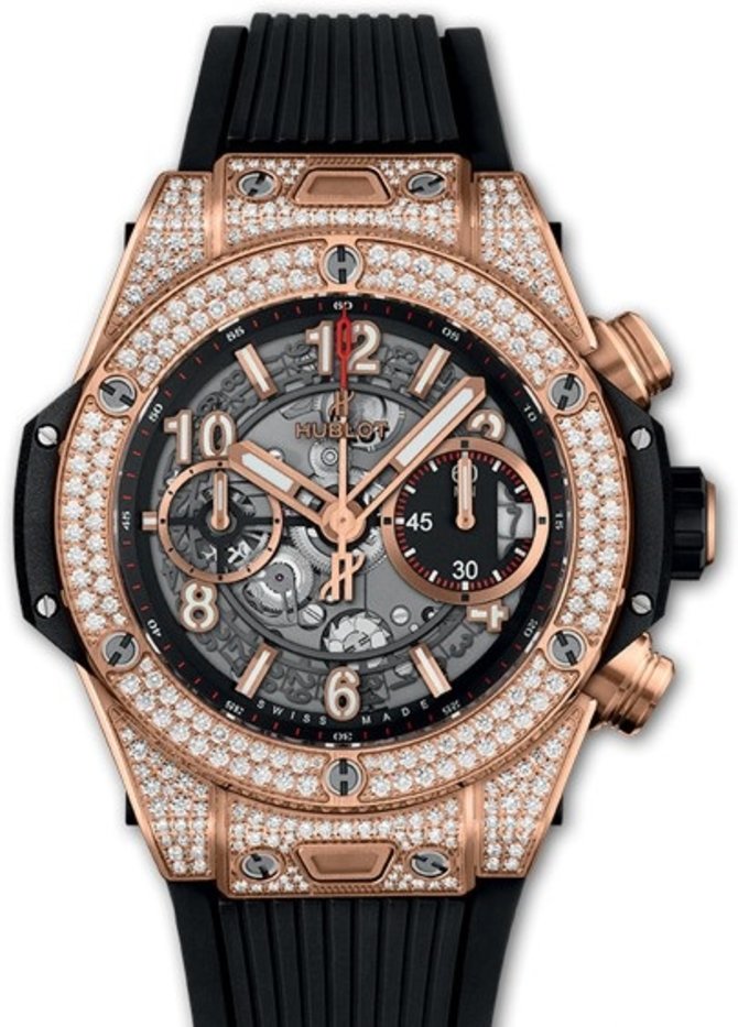 Hublot 441.OX.1180.RX.1704 Big Bang Unico King Gold White Pave 42 mm 