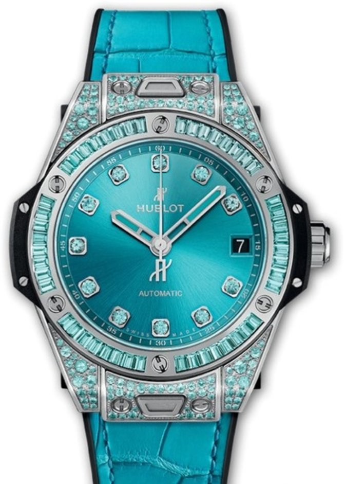 Hublot 465.WX.897T.LR.0919 Big Bang One Click 39 mm White Gold Paraiba 39 mm