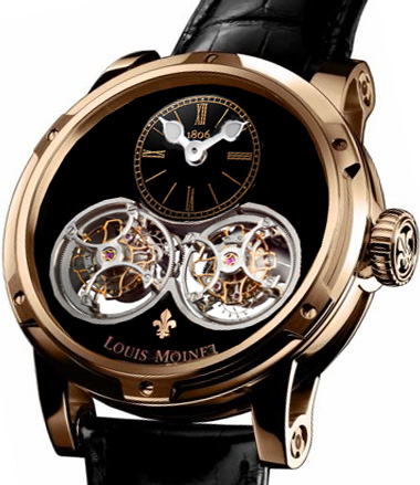 LM-46.50.50 Louis Moinet Sideralis Inverted Double Tourbillon Black Onyx Extraordinary Pieces