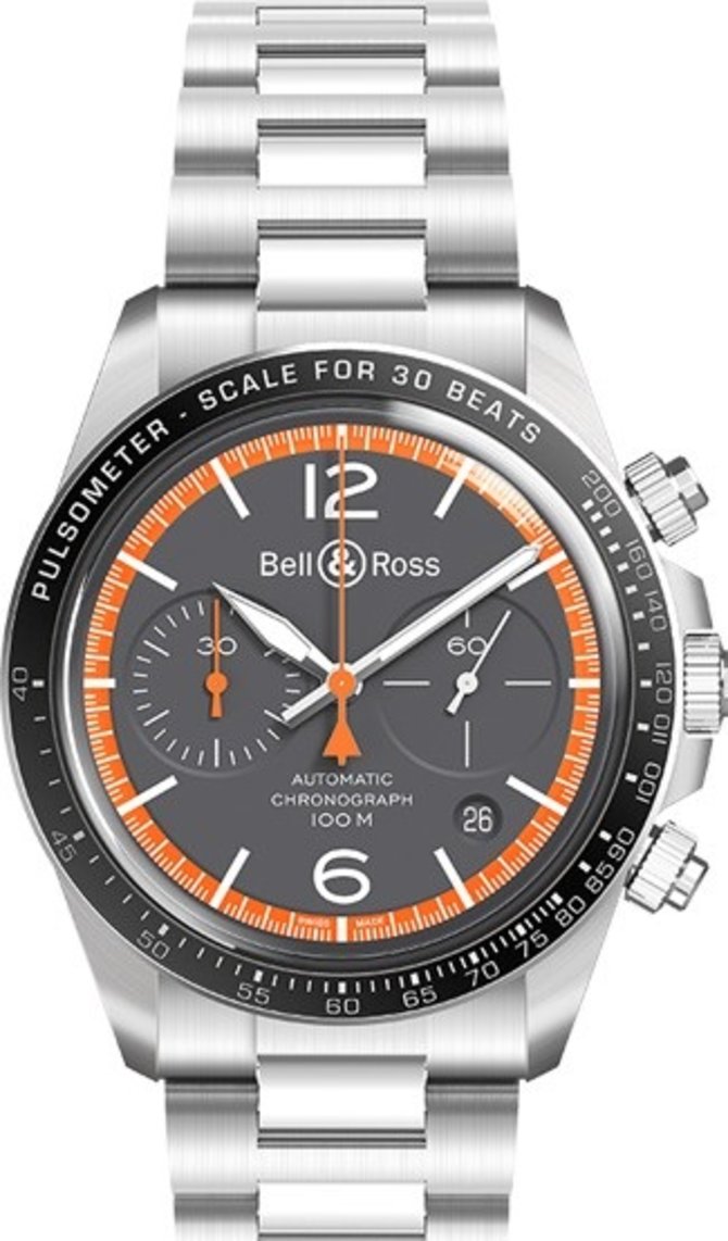 Bell & Ross BRV294-ORA-ST/SST Vintage BR V2-94 Garde-Cotes