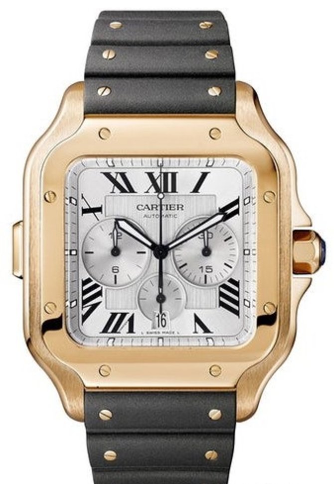 Cartier Cartier Santos Chronograph RG Bracelet Santos De Cartier Gold