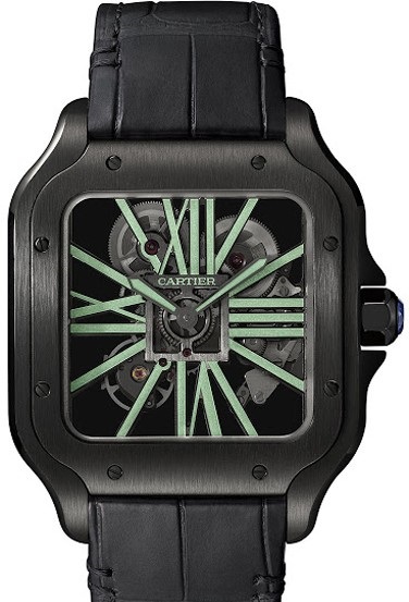 WHSA0009 Cartier Skeleton Noctambule Santos De Cartier