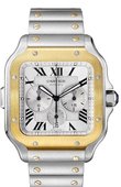Cartier Часы Cartier Santos De Cartier Cartier Santos Chronograph SS YG Steel Gold